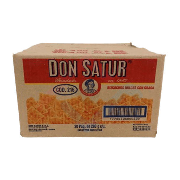 Don Satur Classic Salty Biscuits 200g (Box x 30 units)
