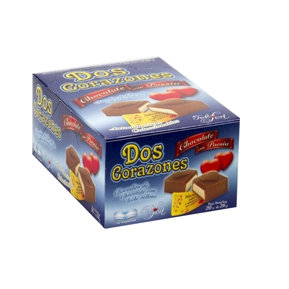 Felfort Dos Corazones Chocolate (Box x20)