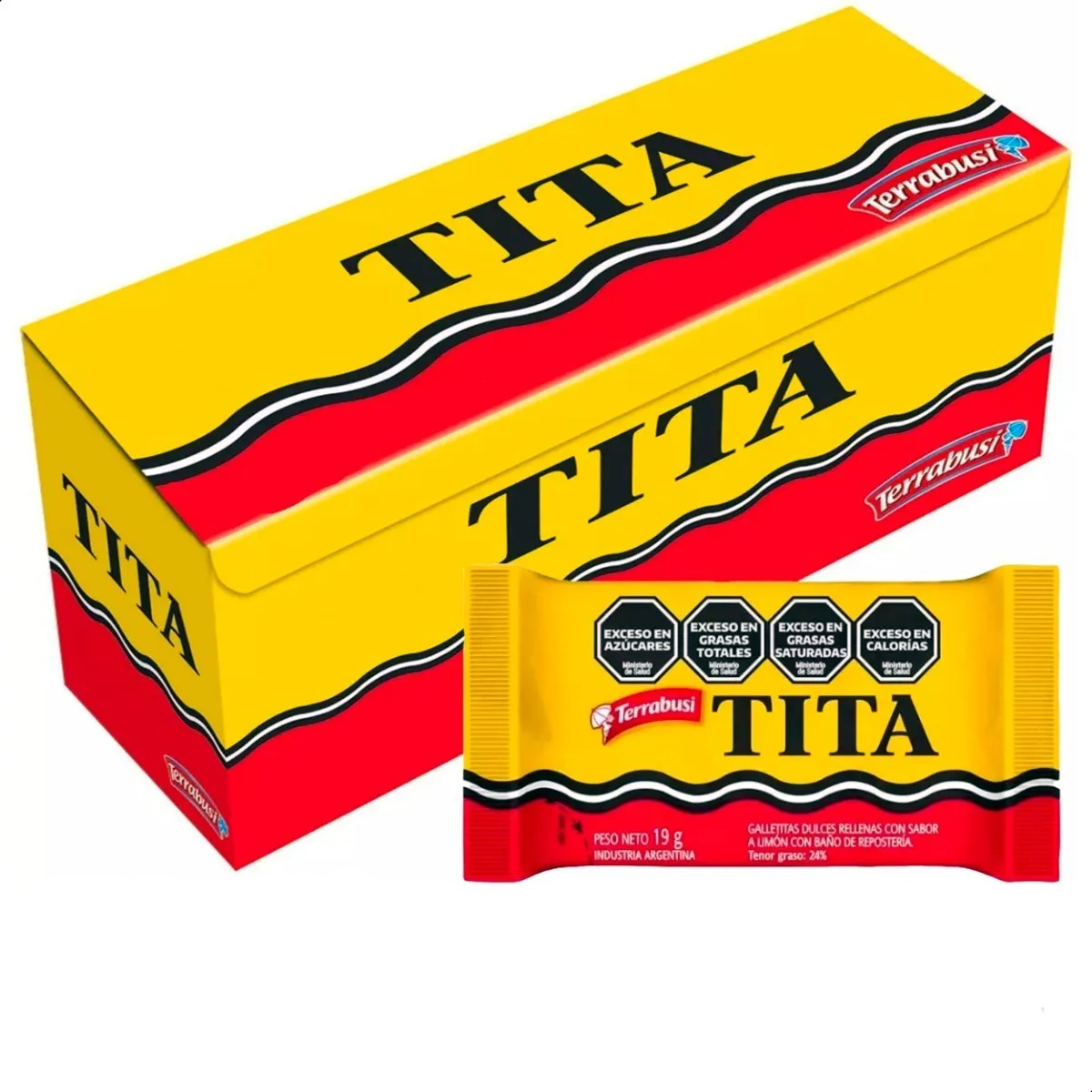 Tita Chocolate Coated Cookie 19g - box x36
