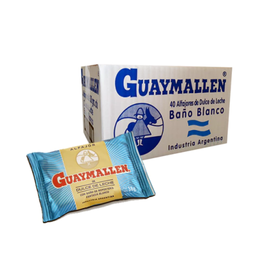 Guaymallén White Chocolate Alfajores (Box x40)