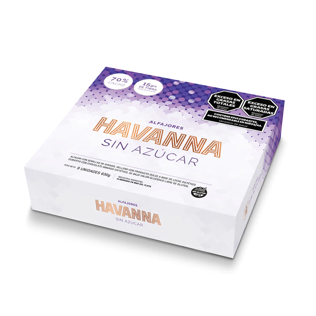 Havanna Chocolate Alfajores Without Sugar - 9 Units
