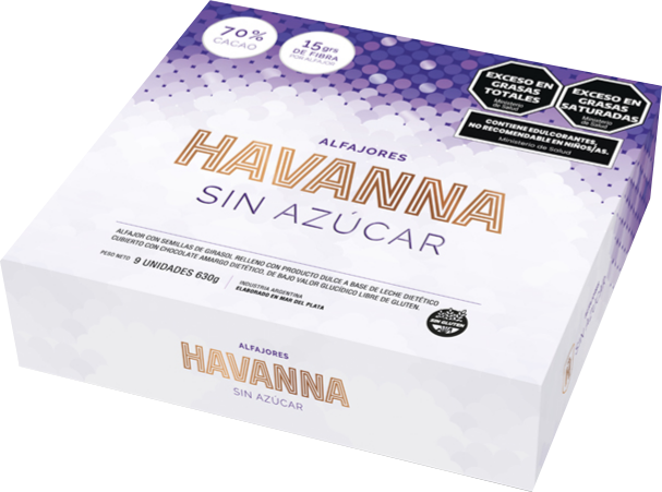 Havanna Alfajor Without Sugar x9