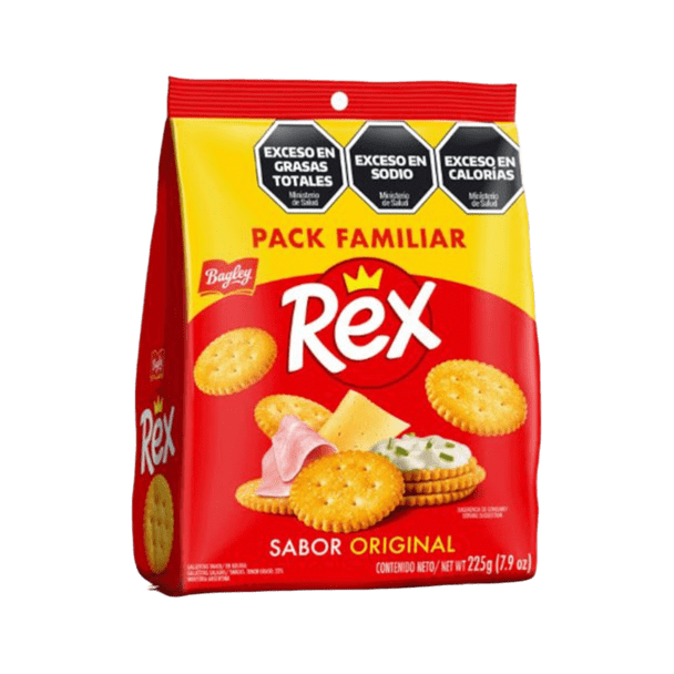 Rex Cheese Snack Crackers Original Flavor Gear Shape (Familiar Pack)