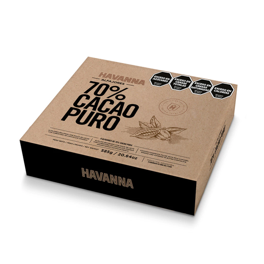 Havanna 70% Pure Cacao Alfajores Box - 9 Units