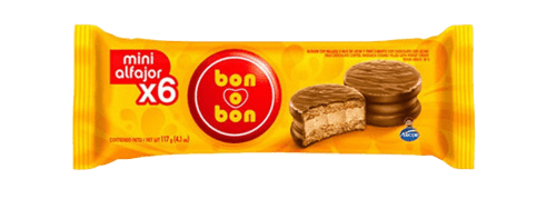Bon o Bon Mini Chocolate Alfajores - 6 Units