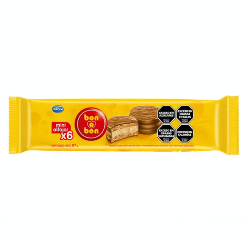 Bon o Bon Mini Chocolate Alfajores - 6 Units