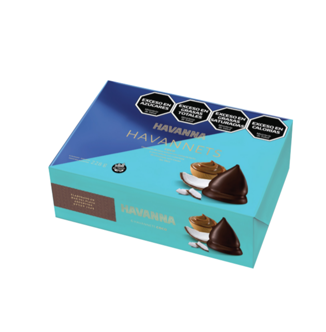 Havannets Coconut and Dark Chocolate Cones (Box x6)