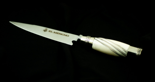 Nickel Silver Bone Knife .Steel 420