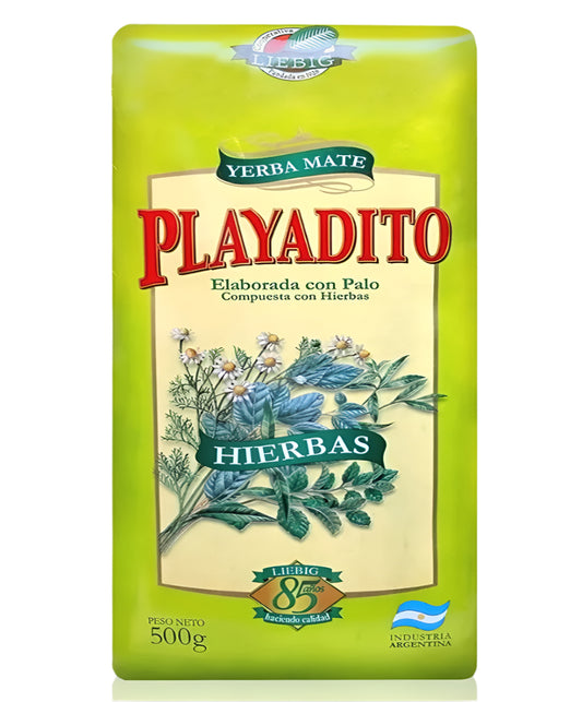 Playadito Yerba Mate With Natural Herbs 500g