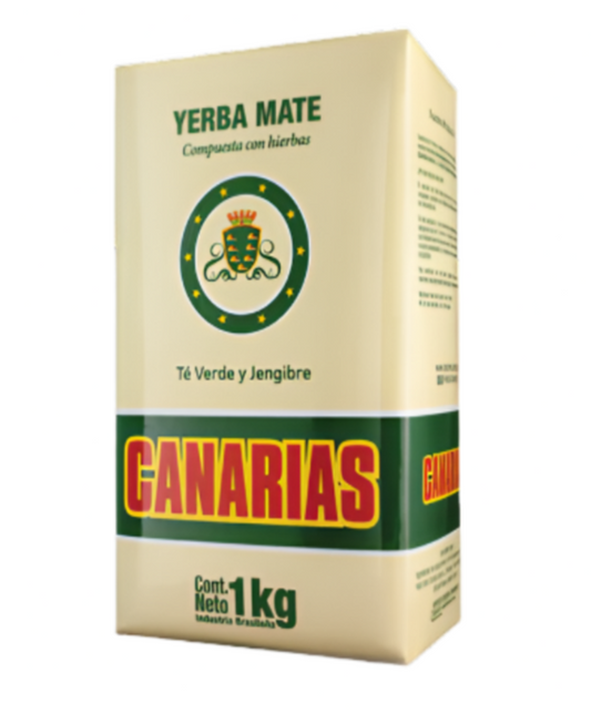 Canarias Green Tea and Ginger Yerba Mate 1kg